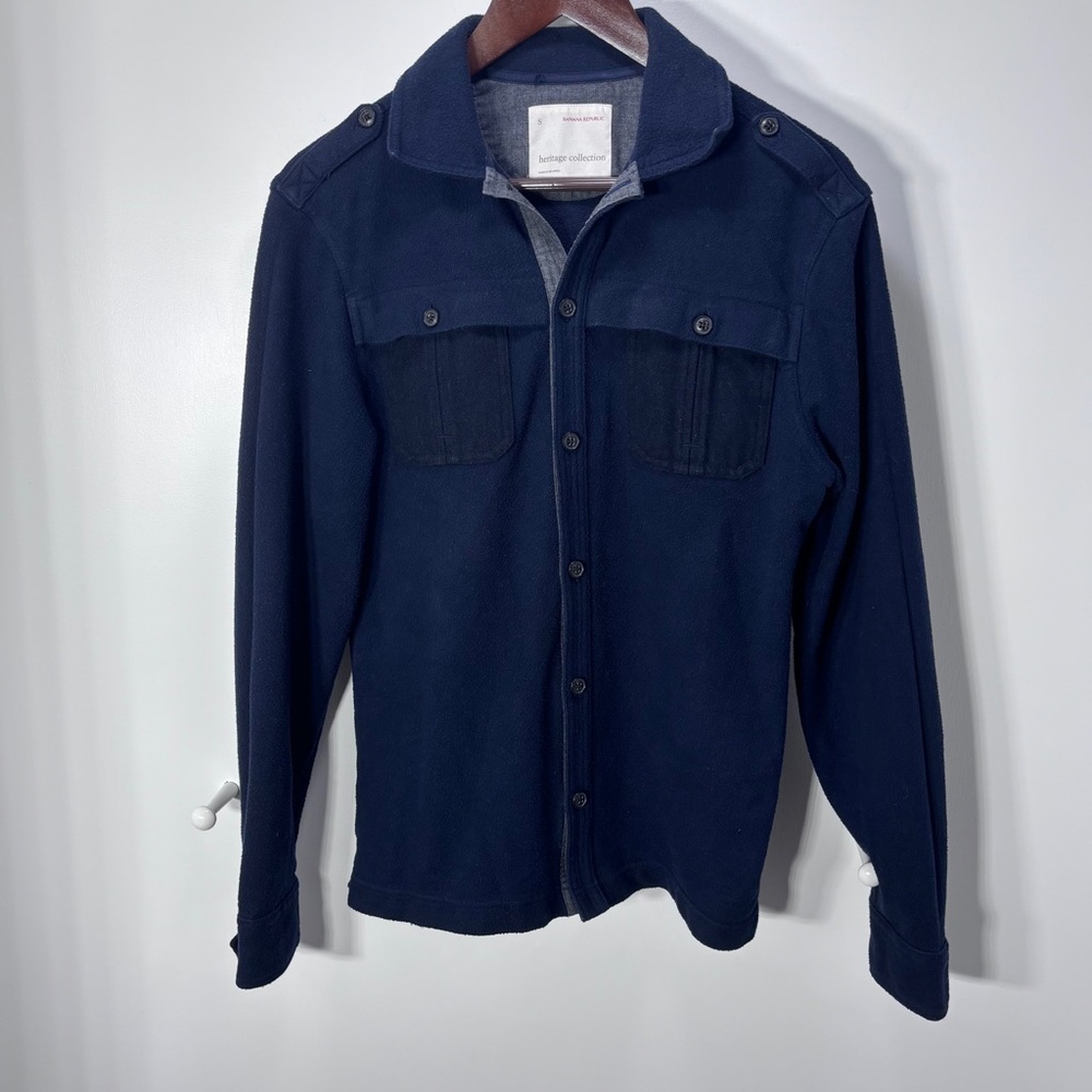 Banana Republic Men's Navy Blue Shirt Jacket - Picture 3 of 7